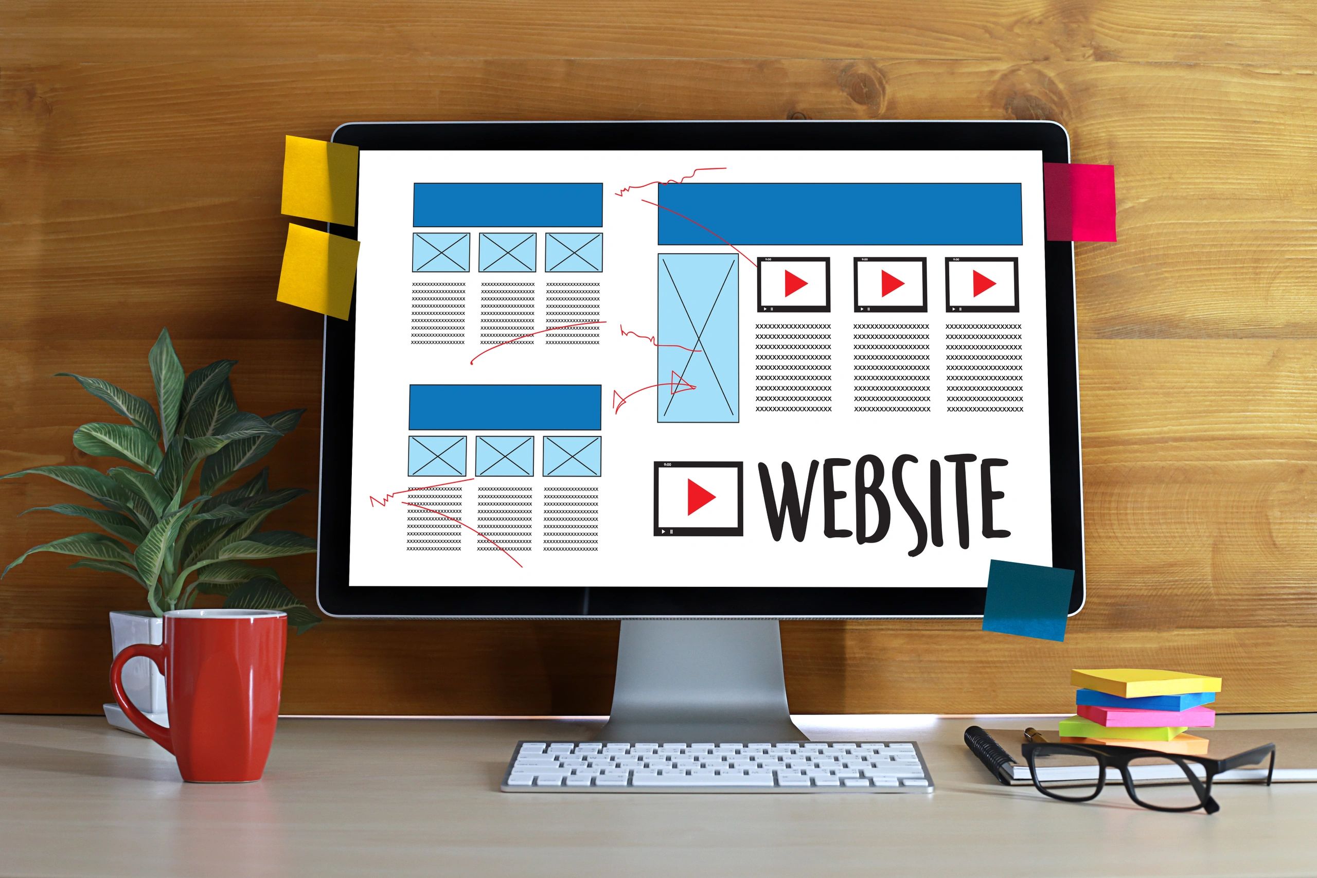 Web Design layout sketch drawing Software Media WWW